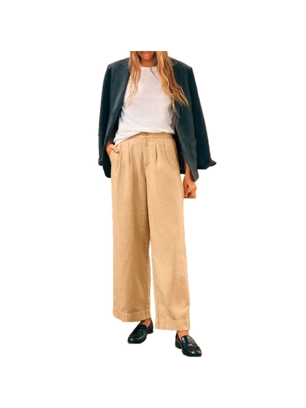 Faherty safari cotton canvas trousers size 6